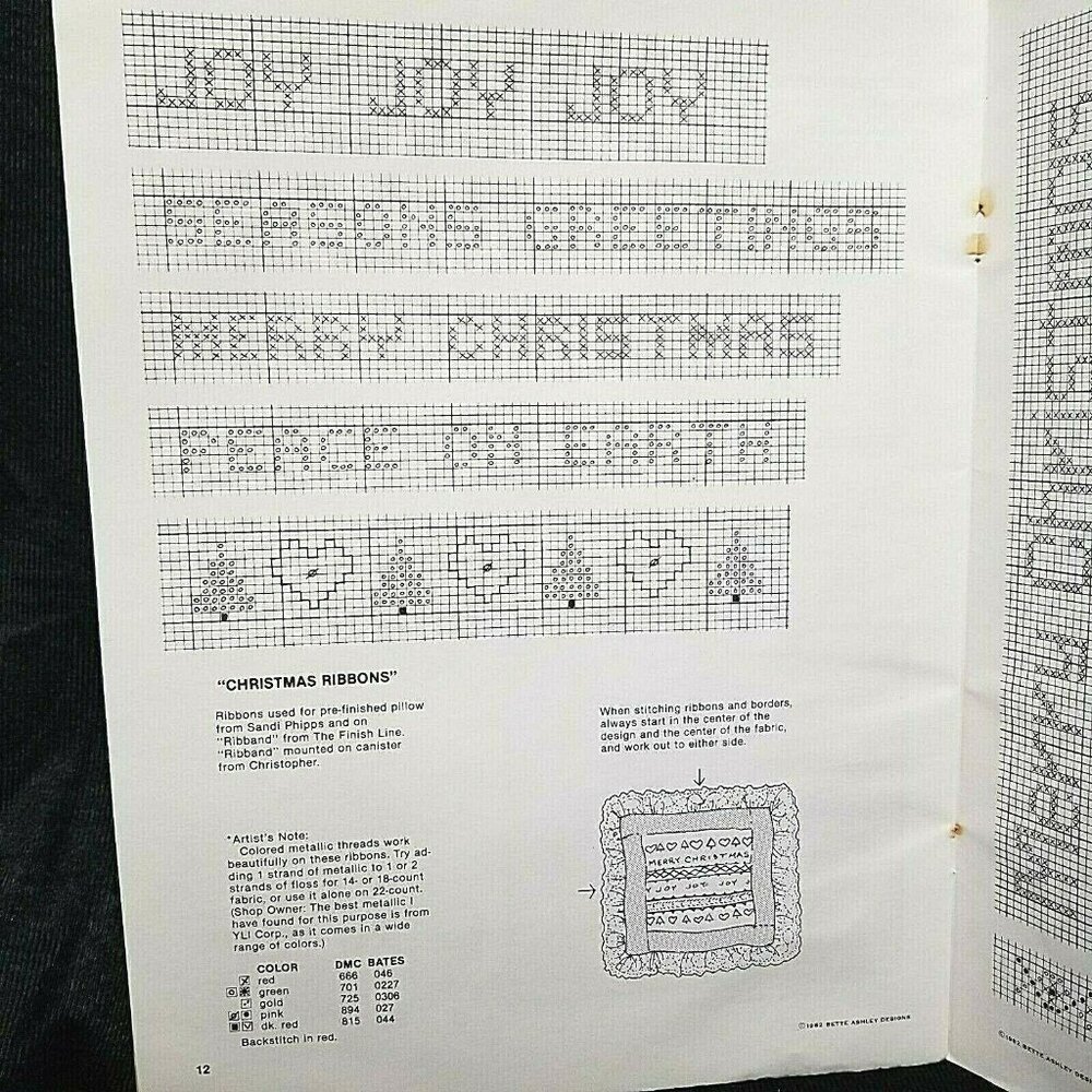 2 Cross Stitch Books Christmas Carols & Something Special in Plaids and Monogram - Picture 8 of 11